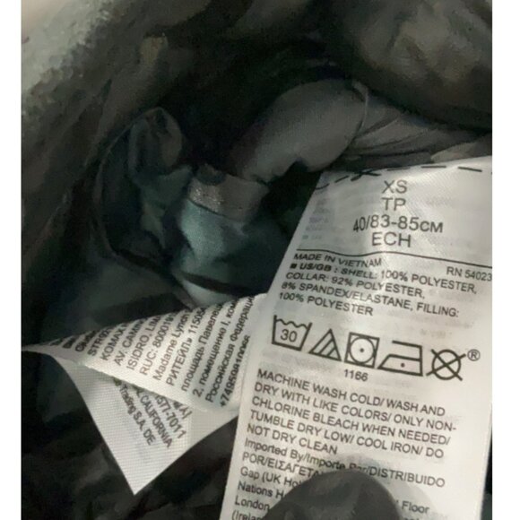 BANANA REPUBLIC Camo Quilted Full Zip Jacket XS Excellent Condition - Picture 6 of 6